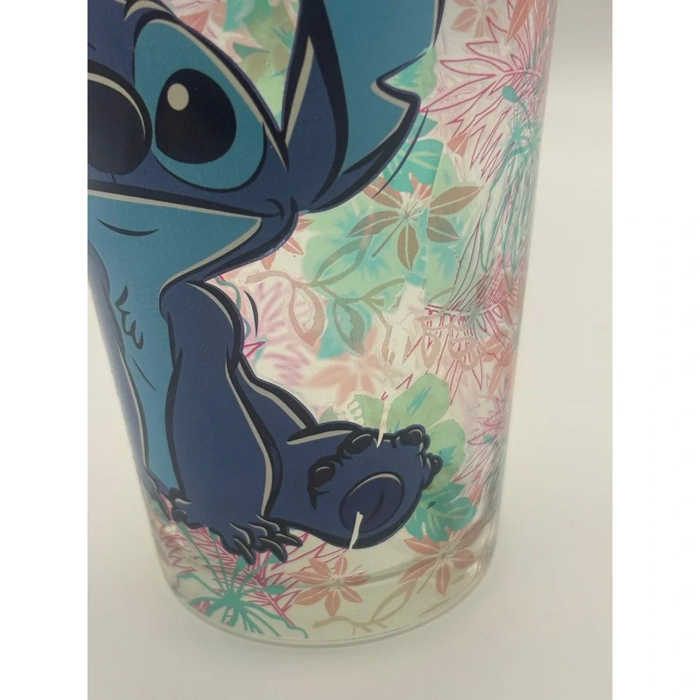 Disney Lilo & Stitch Tropical Floral 16oz Pint Glass